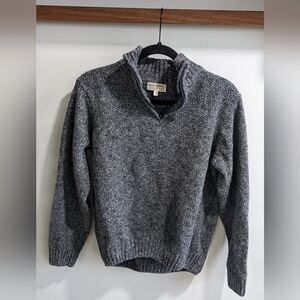 Luca Nobili Wool Blend 1/4 Zip Knit Sweater Made in Italy